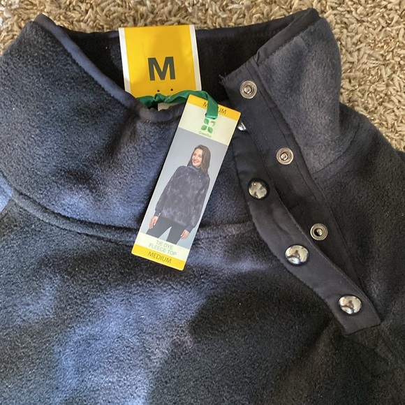 Green tea tie die sweather fleece - Picture 3 of 3